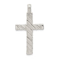 Sterling Silver Latin Cross Charm, 40 x 21 mm