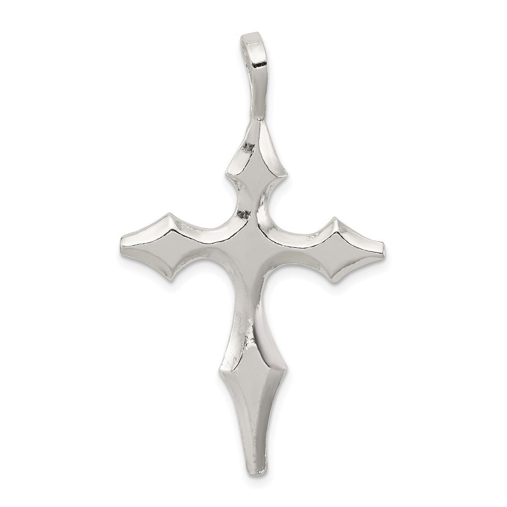Sterling Silver Passion Cross Pendant, 47 x 27 mm