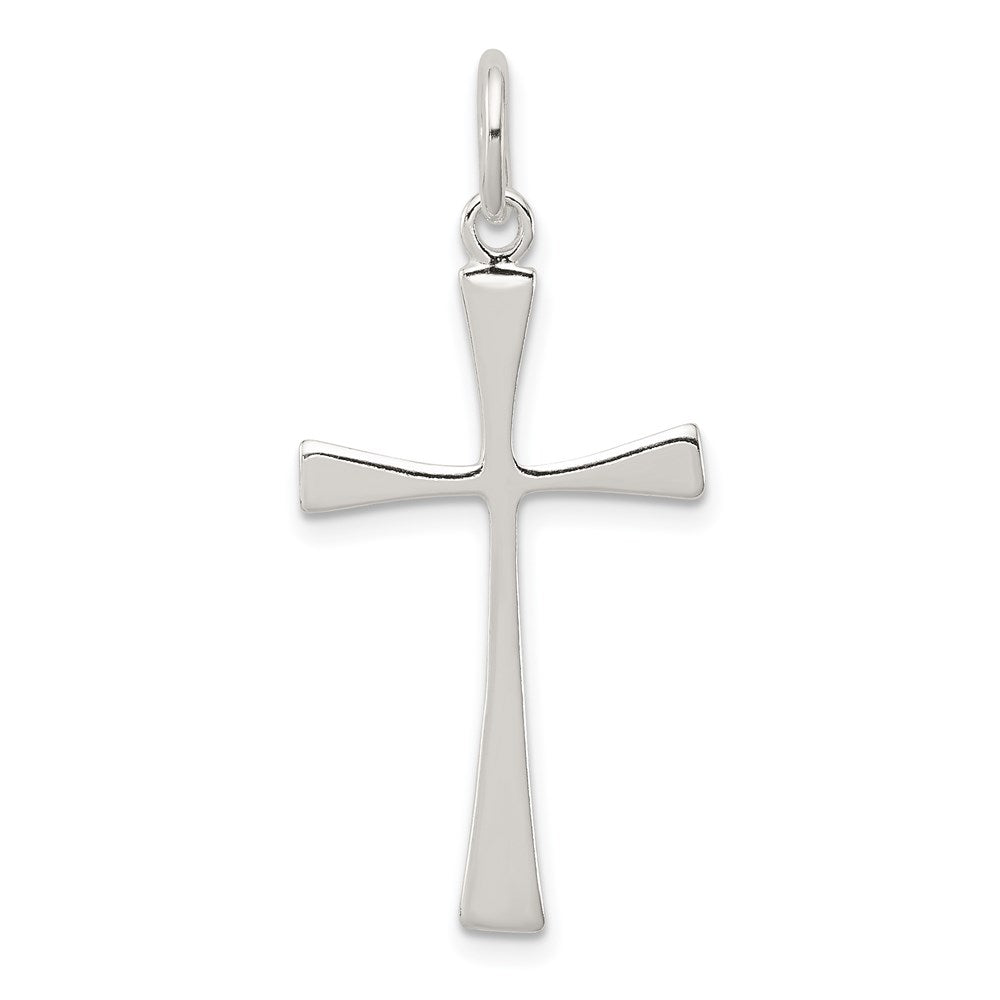 Sterling Silver Cross Charm, 31 x 17 mm