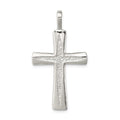 Sterling Silver Cross Pendant, 40 x 22 mm, 2.15 g