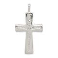 Sterling Silver Cross Pendant, 45 x 25 mm