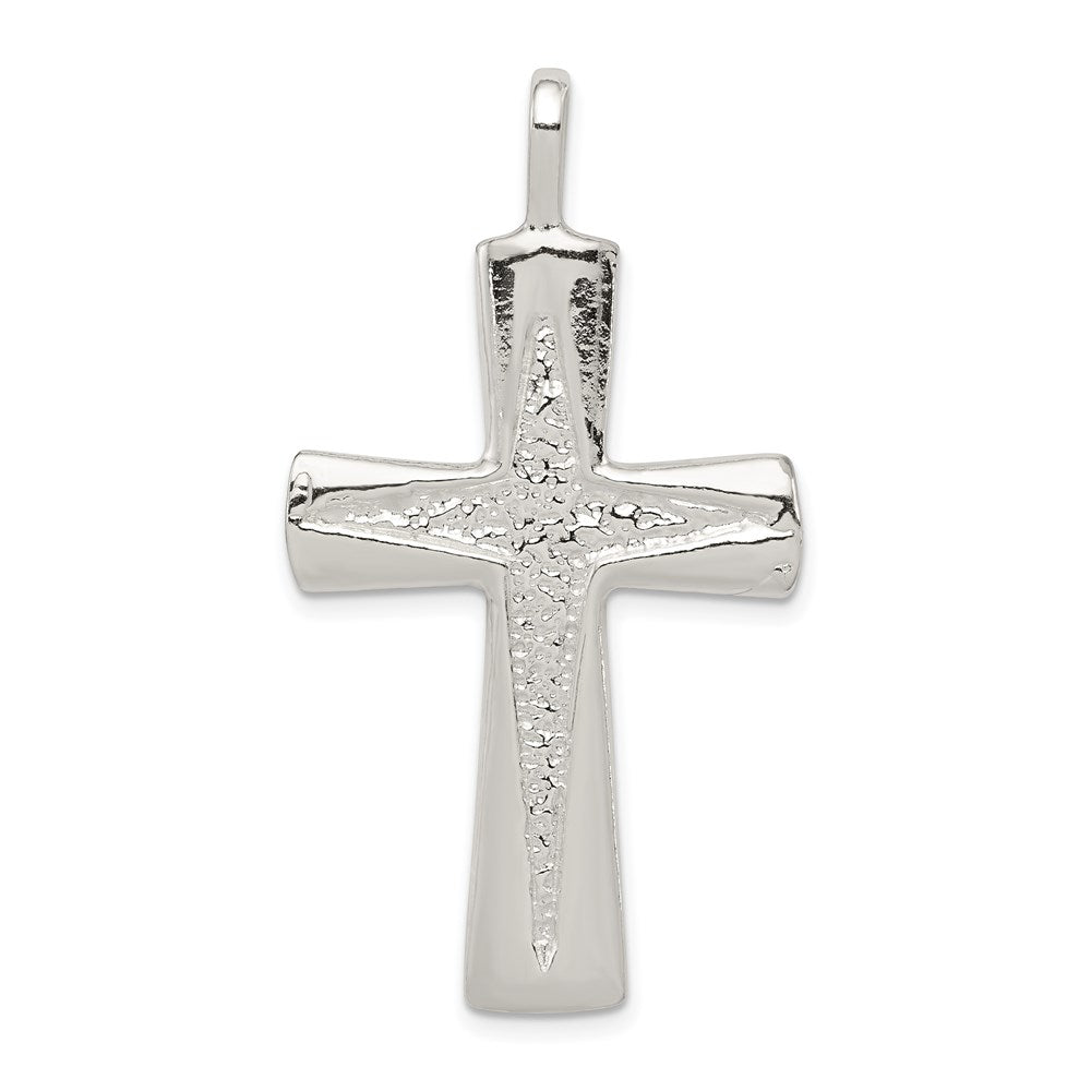 Sterling Silver Cross Pendant, 45 x 25 mm