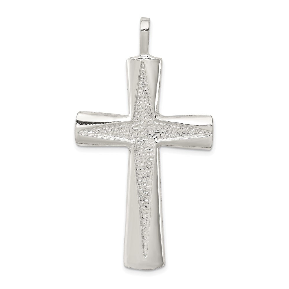 Sterling Silver Cross Pendant, 55 x 30 mm