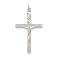 Sterling Silver Crucifix Pendant, 36 x 28 mm