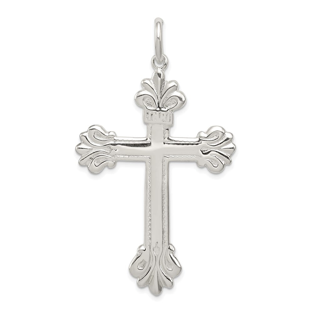Sterling Silver INRI Cross Pendant, 52 x 35 mm