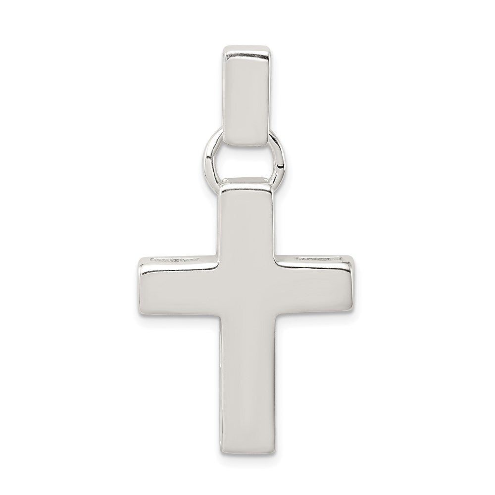 Sterling Silver Cross Pendant, 40 x 21 mm