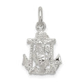 Sterling Silver Mariners Cross Charm, 20 x 11 mm