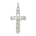 Sterling Silver Crucifix Charm, 30 x 16 mm