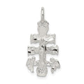 Sterling Silver Cara Vaca Crucifix Pendant, 25 x 11 mm