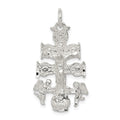Sterling Silver Cara Vaca Crucifix Pendant, 31 x 16 mm
