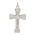 Sterling Silver Latin Crucifix Pendant, 55 x 30 mm