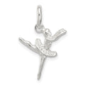 Sterling Silver Ballerina Charm, 19 x 14 mm