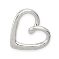 Sterling Silver Heart Slide, 21 x 20 mm