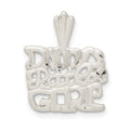 Sterling Silver Daddy's Little Girl Charm, 19 x 17 mm