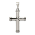 Sterling Silver Latin Cross Pendant, 47 x 25 mm