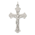Sterling Silver INRI Crucifix Pendant, 55 x 31 mm
