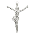 Sterling Silver Corpus (Crucified Christ) Pendant, 86 x 55 mm