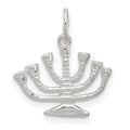 Sterling Silver Menorah Charm, 13 x 15 mm