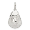 Sterling Silver Cowboy Hat Charm, 19 x 12 mm