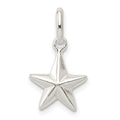 Sterling Silver Star Charm, 18 x 12 mm