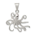 Sterling Silver Octopus Charm, 27 x 24 mm