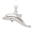Sterling Silver Dolphin Pendant, 25 x 38 mm