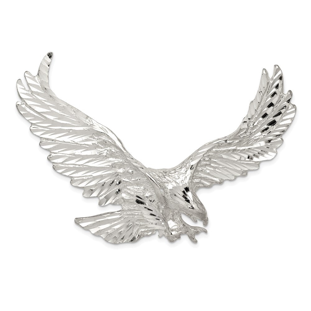 Sterling Silver Eagle Pendant, 47 x 65 mm