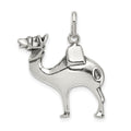 Sterling Silver Antiqued Camel Charm, 23 x 21 mm