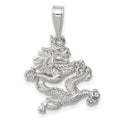 Sterling Silver Dragon Pendant, 25 x 16 mm