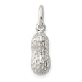 Sterling Silver Peanut Charm, 20 x 6 mm