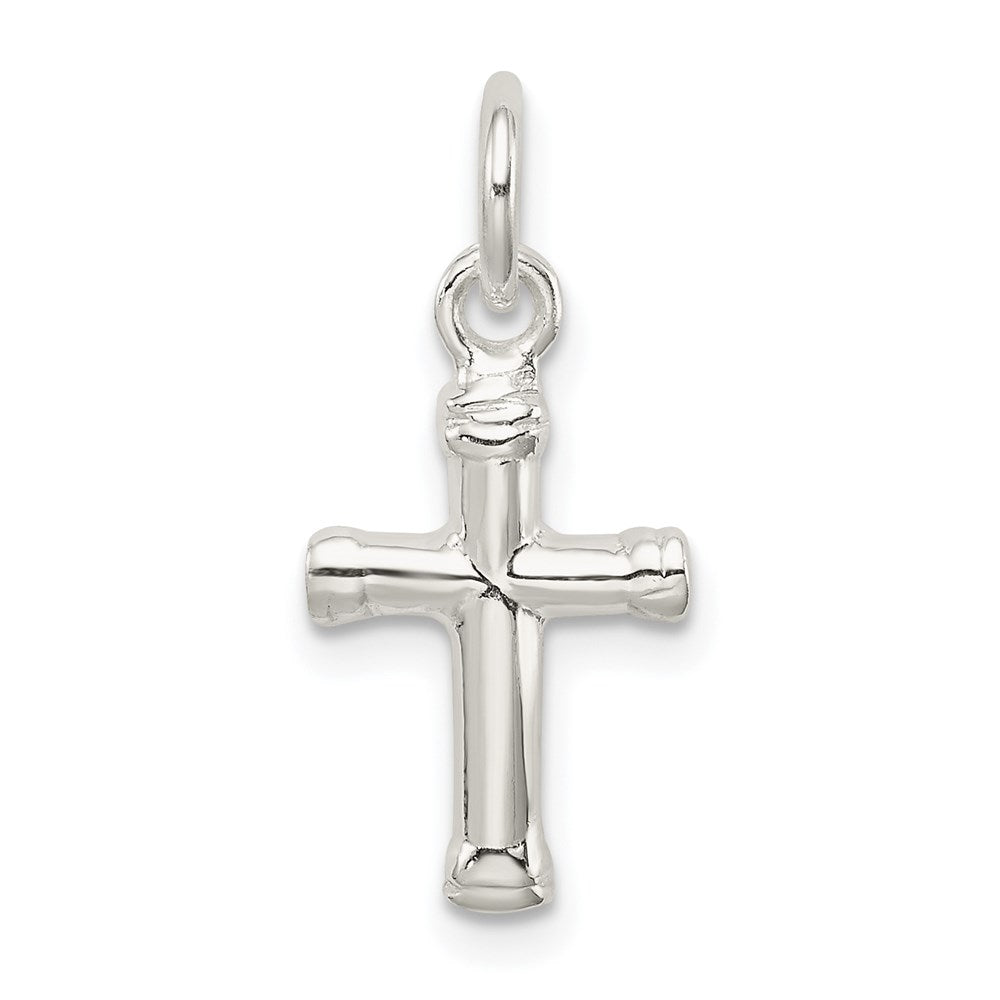 Sterling Silver Cross Charm, 17 x 10 mm