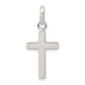 Sterling Silver Polished Cross Charm, 20 x 11 mm