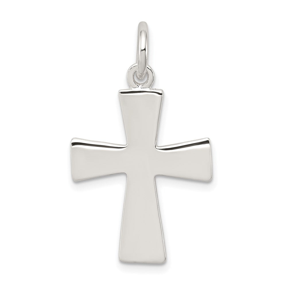 Sterling Silver Latin Cross Charm, 26 x 18 mm
