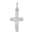 Sterling Silver Small Crucifix Charm, 24 x 10 mm