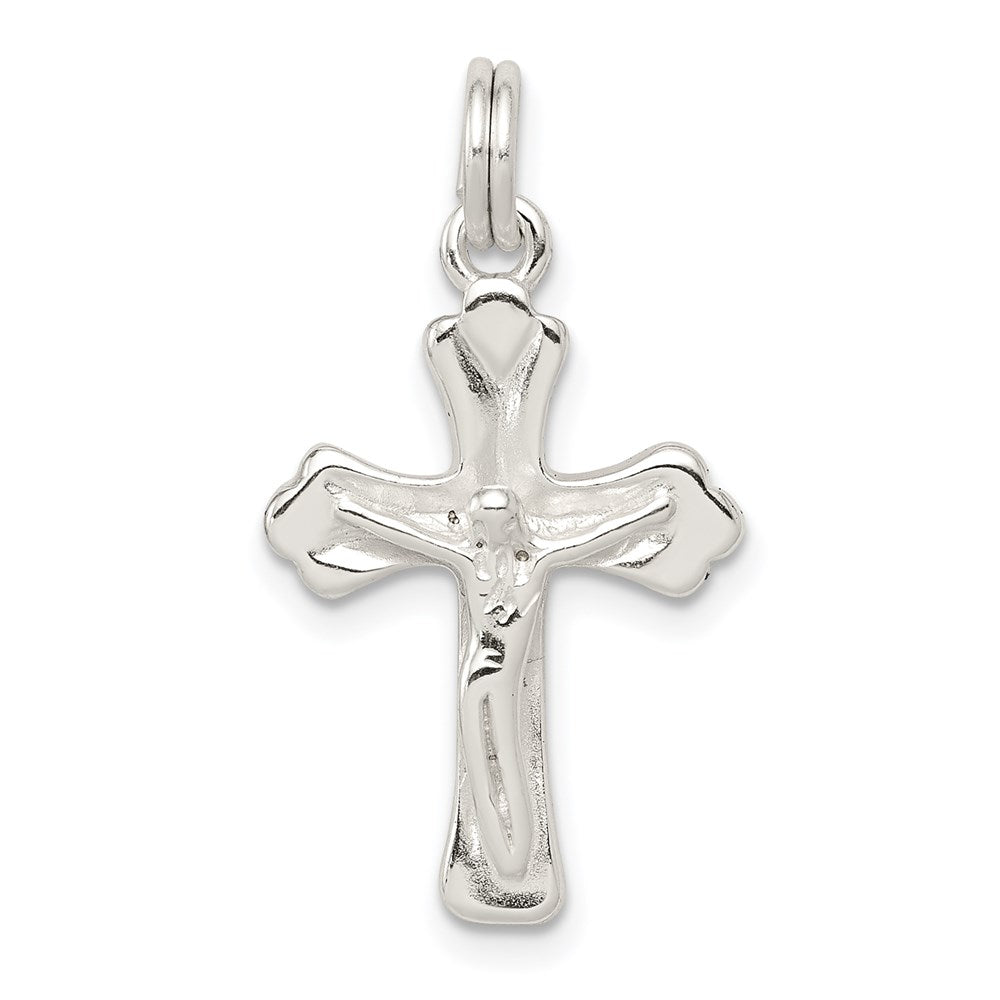 Sterling Silver Crucifix Charm, 28 x 15 mm