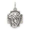 Sterling Silver Antiqued Ecce Homo Medal, 30 x 21 mm