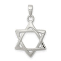 Sterling Silver Star of David Pendant, 24 x 17 mm