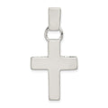 Sterling Silver Hammered Latin Cross Pendant, 40 x 21 mm