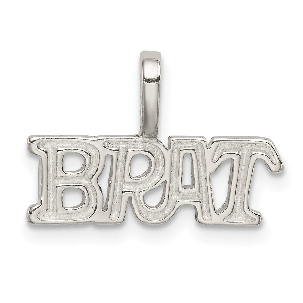 Sterling Silver Brat Pendant, 13 x 18 mm