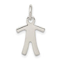 Sterling Silver Boy Charm, 20 x 11 mm