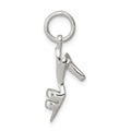 Sterling Silver High Heel Pendant, 19 x 9.5 mm