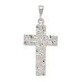 Sterling Silver Nugget Cross Pendant, 53 x 27 mm