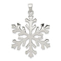 Sterling Silver Snowflake Pendant, 42 x 30 mm