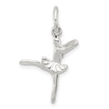 Sterling Silver Ballerina Charm, 20 x 16 mm