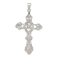 Sterling Silver INRI Cross Pendant, 60 x 31 mm