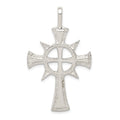Sterling Silver Iona Cross Pendant, 44 x 26 mm