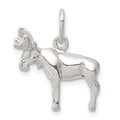 Sterling Silver Moose Charm, 19 x 20 mm