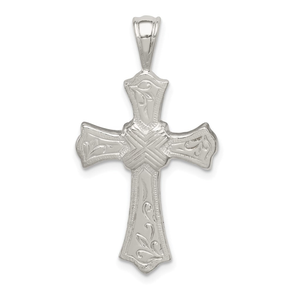 Sterling Silver Cross Pendant, 35 x 19 mm