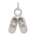 Sterling Silver Baby Shoes Charm, 20 x 15 mm
