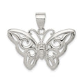 Sterling Silver Butterfly Pendant, 25 x 31 mm
